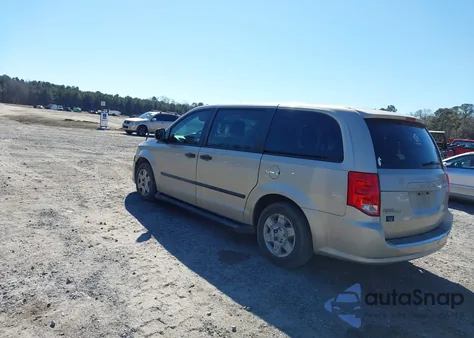 2013 Dodge Grand Caravan American Value Pkg из США, поврежденный, VIN 2C4RDGBG8DR586389